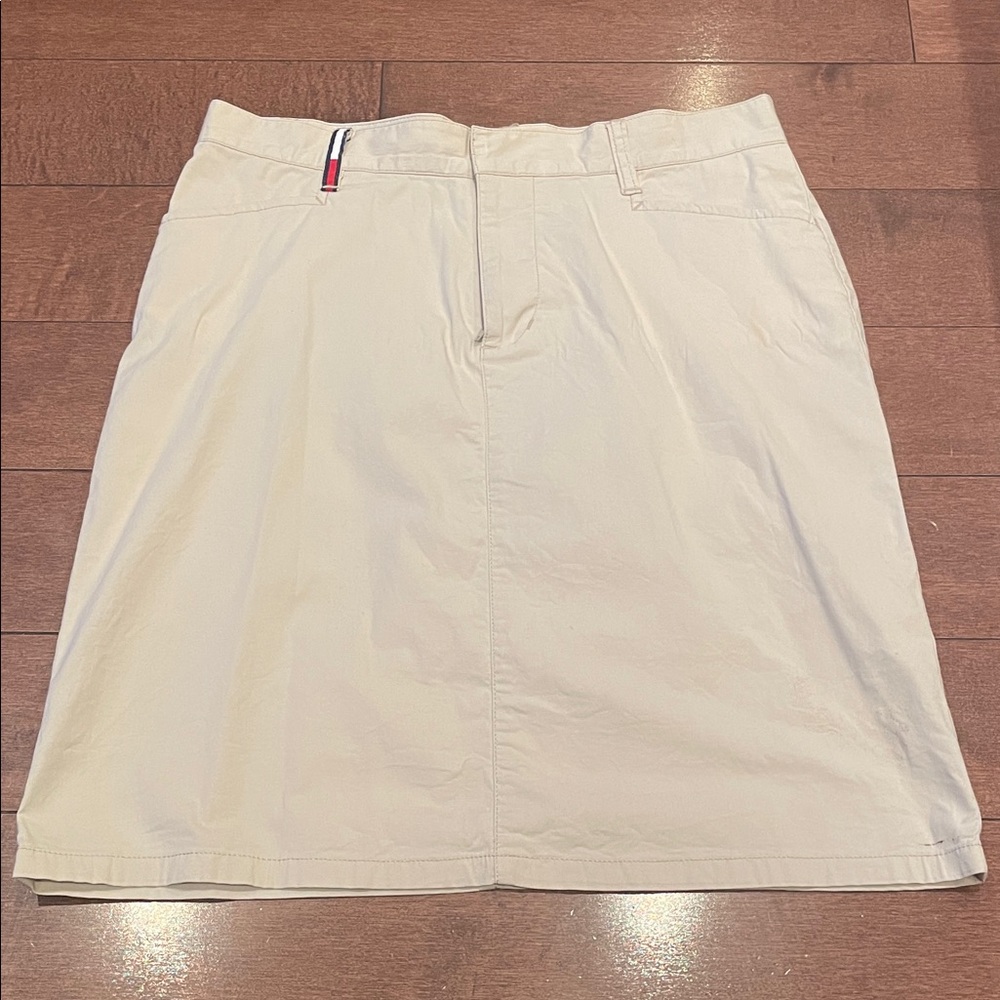 Tommy Hilfiger Cream A-Line Skirt